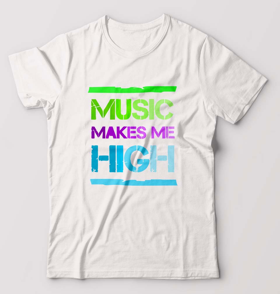 Music T-Shirt for Men-White-Ektarfa.online
