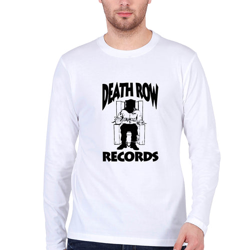 Death Row Records Full Sleeves T-Shirt for Men-White-Ektarfa.online