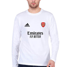 Load image into Gallery viewer, Arsenal 2021-22 Full Sleeves T-Shirt for Men-S(38 Inches)-White-Ektarfa.online
