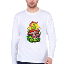 Load image into Gallery viewer, Trippy Psychedelic Weed Stoned Full Sleeves T-Shirt for Men-White-Ektarfa.online
