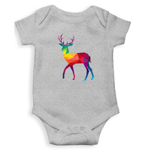 Load image into Gallery viewer, POLYGONAL_DEER Kids Romper For Baby Boy/Girl-0-5 Months(18 Inches)-Grey-Ektarfa.online
