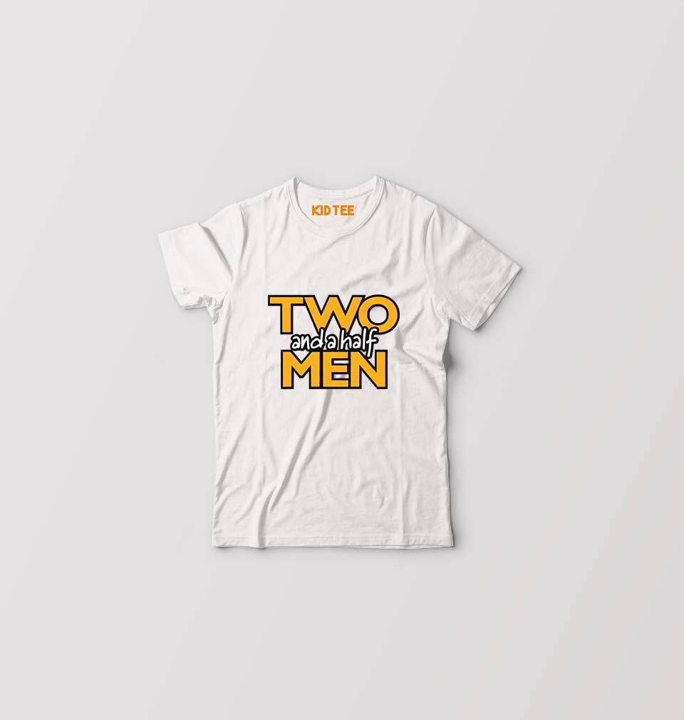 Two and a Half Men Kids T-Shirt for Boy/Girl-White-Ektarfa.online