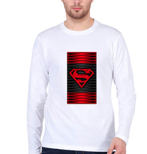 Load image into Gallery viewer, Superman Superhero Full Sleeves T-Shirt for Men-White-Ektarfa.online
