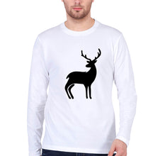 Load image into Gallery viewer, Deer Full Sleeves T-Shirt for Men-White-Ektarfa.online
