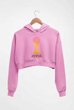 Load image into Gallery viewer, FIFA World Cup Qatar 2022 Crop HOODIE FOR WOMEN-Light Baby Pink-Ektarfa.online

