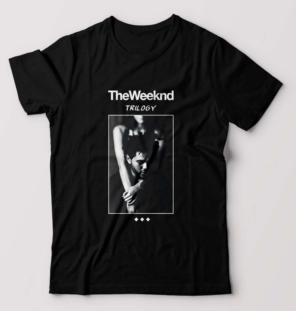 The Weeknd Trilogy T-Shirt for Men-S(38 Inches)-Black-Ektarfa.online