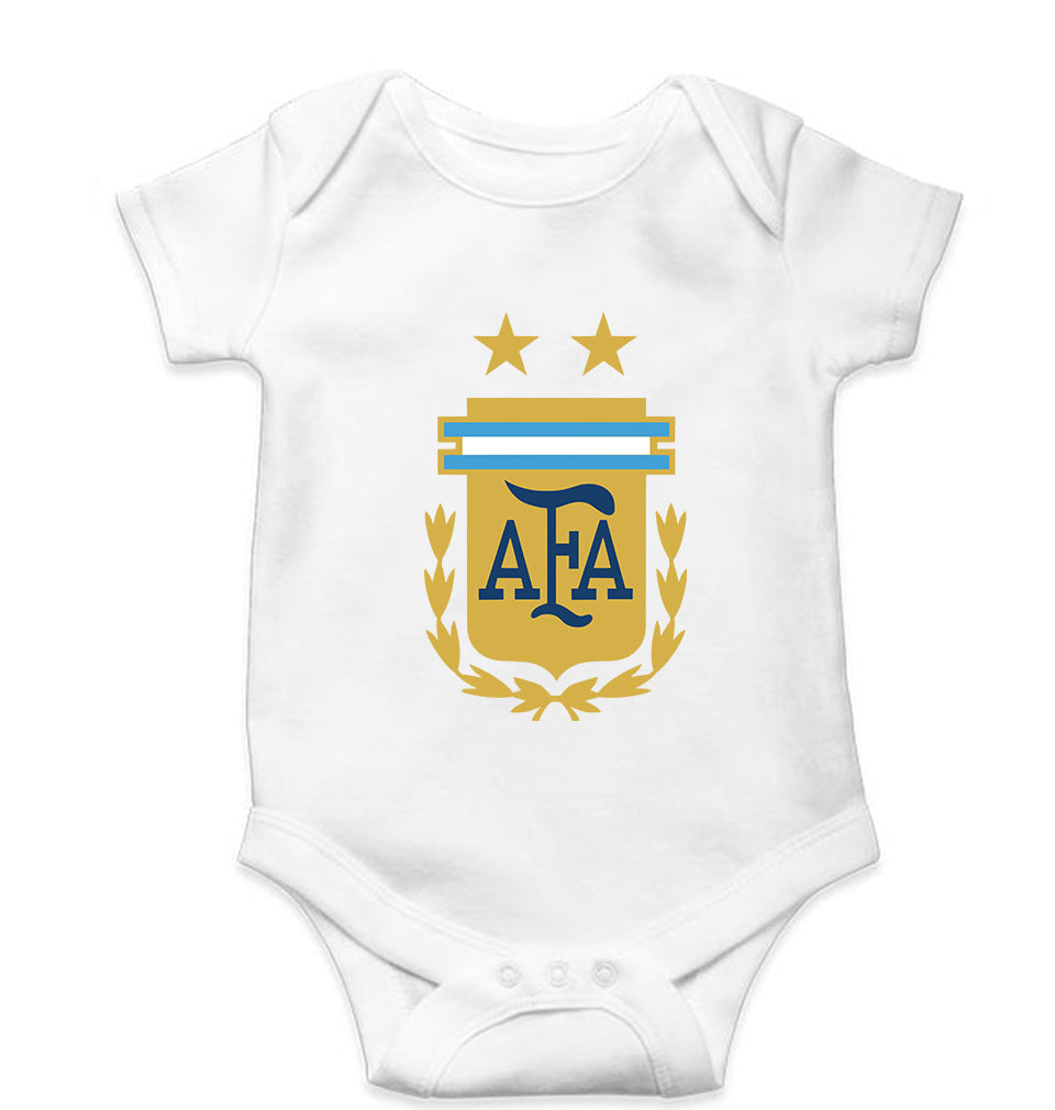 Argentina Football Kids Romper For Baby Boy/Girl-0-5 Months(18 Inches)-White-Ektarfa.online