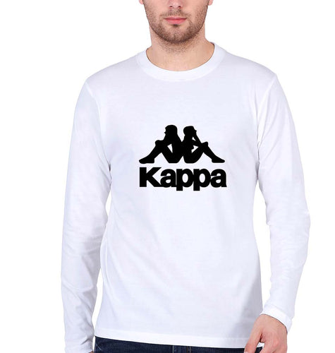 Kappa Full Sleeves T-Shirt for Men-White-Ektarfa.online