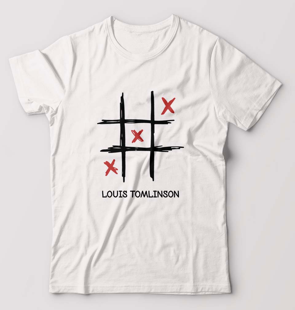 Louis Tomlinson T-Shirt for Men-S(38 Inches)-White-Ektarfa.online