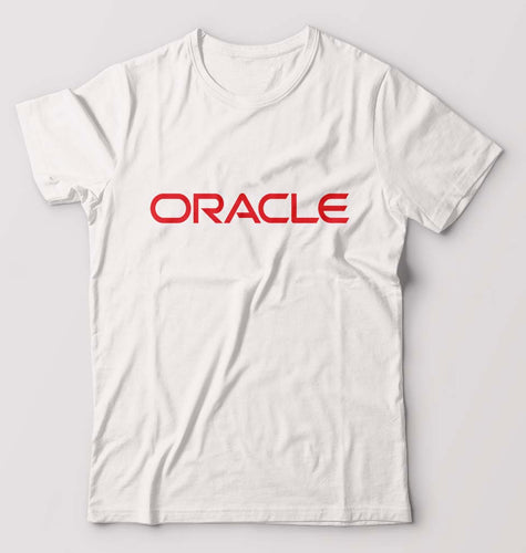 Oracle T-Shirt for Men-S(38 Inches)-White-Ektarfa.online