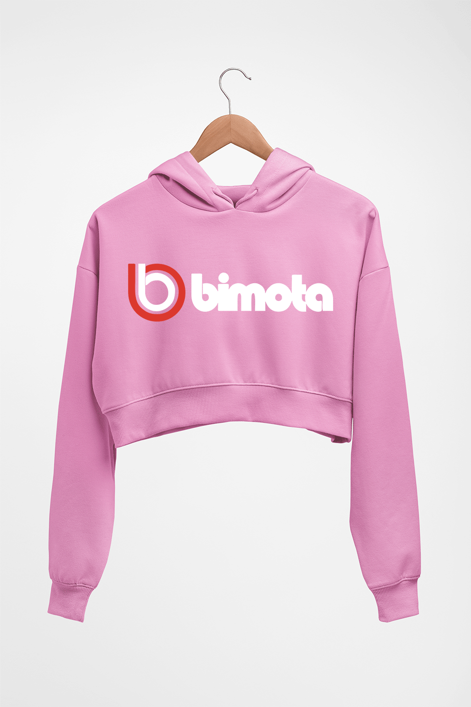 Bimota Crop HOODIE FOR WOMEN-Light Baby Pink-Ektarfa.online
