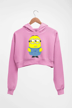 Load image into Gallery viewer, Minion Crop HOODIE FOR WOMEN-Light Baby Pink-Ektarfa.online

