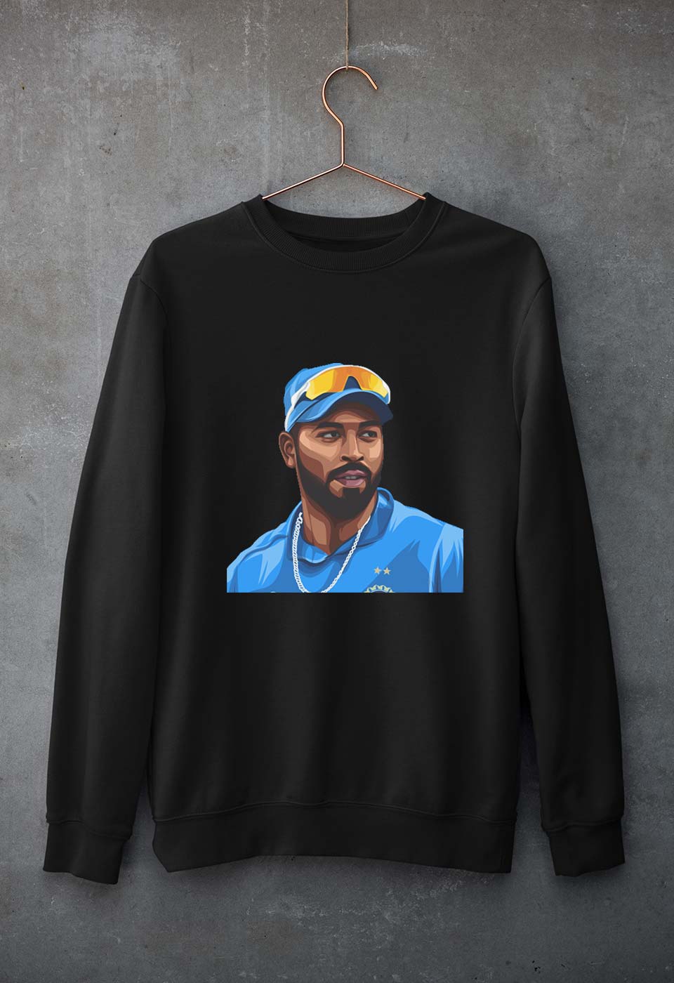 Hardik Pandya Unisex Sweatshirt for Men/Women-Black-Ektarfa.online