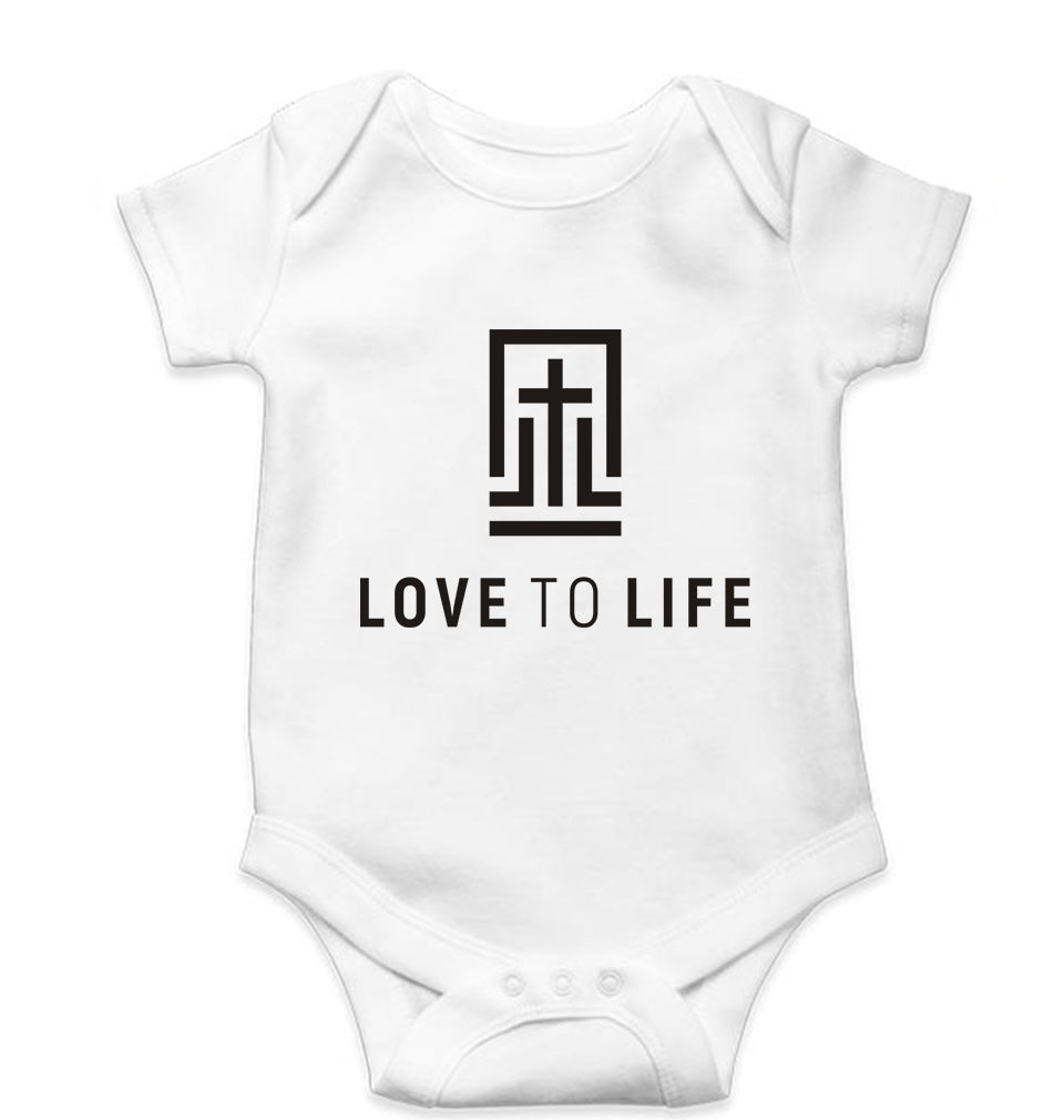 Love To Life Kids Romper For Baby Boy/Girl-0-5 Months(18 Inches)-White-Ektarfa.online