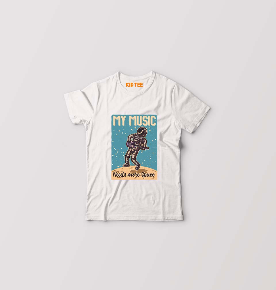 Music Kids T-Shirt for Boy/Girl-White-Ektarfa.online