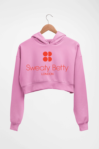 Sweaty Betty London Crop HOODIE FOR WOMEN-Light Baby Pink-Ektarfa.online