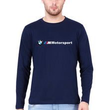 Load image into Gallery viewer, BMW Motorsport Full Sleeves T-Shirt for Men-Navy Blue-Ektarfa.online
