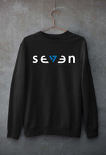 Load image into Gallery viewer, Seven MS Dhoni Unisex Sweatshirt for Men/Women-Black-Ektarfa.online
