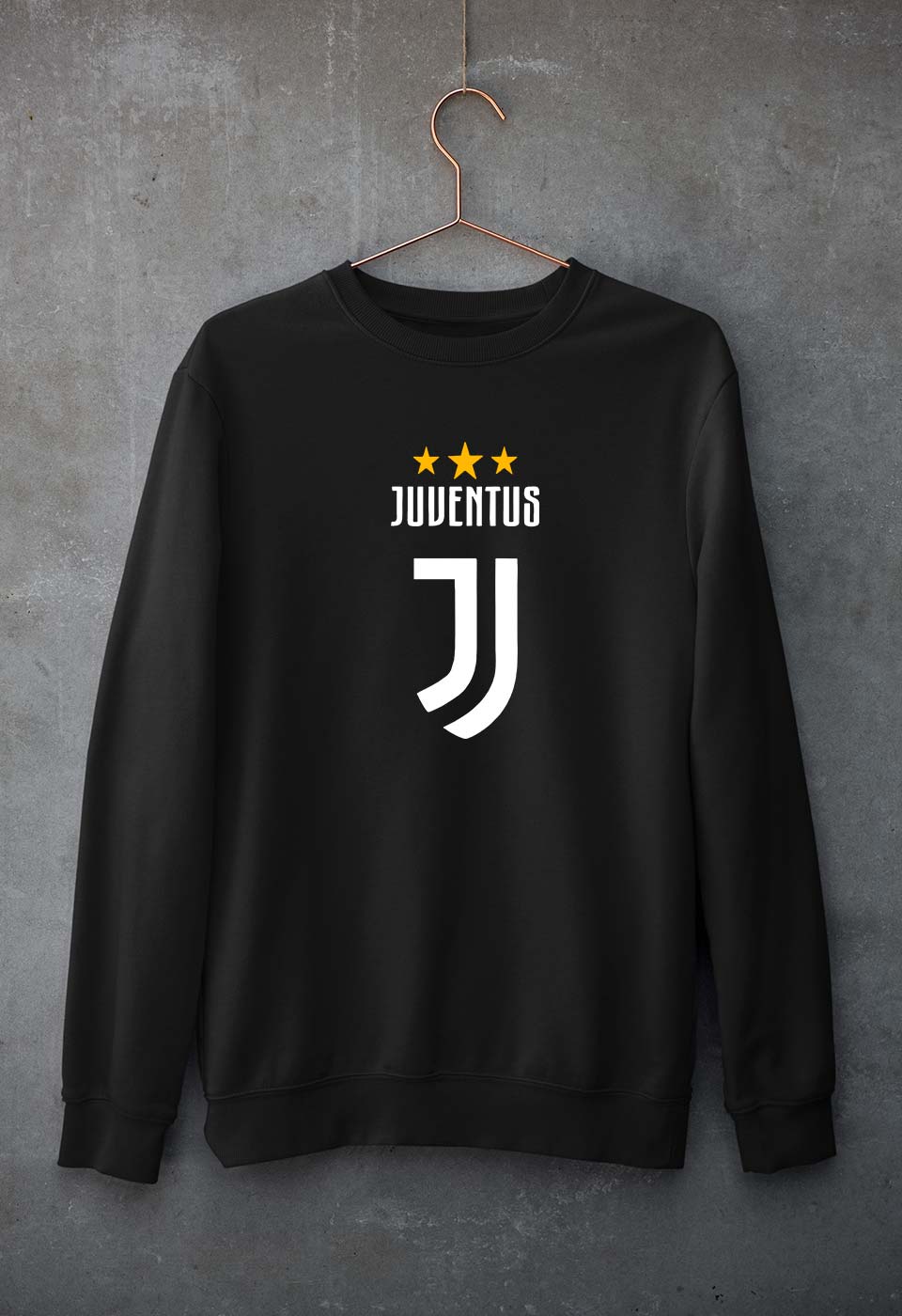 Juventus Unisex Sweatshirt for Men/Women-Black-Ektarfa.online