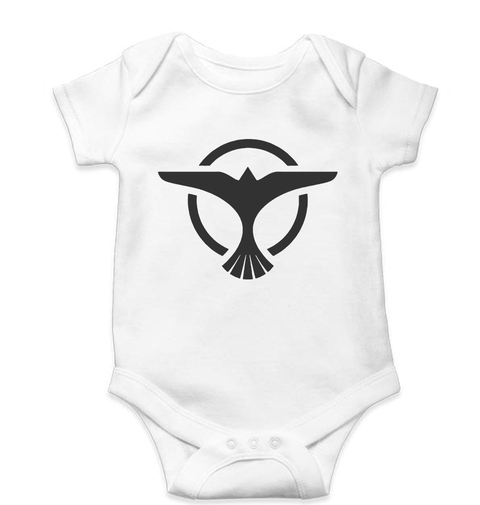 Tiesto Kids Romper For Baby Boy/Girl-0-5 Months(18 Inches)-White-Ektarfa.online