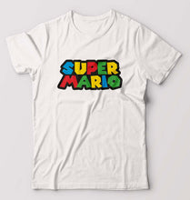 Load image into Gallery viewer, Super Mario T-Shirt for Men-S(38 Inches)-White-Ektarfa.online
