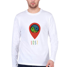 Load image into Gallery viewer, Travel Lost Full Sleeves T-Shirt for Men-White-Ektarfa.online
