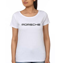 Load image into Gallery viewer, Porsche T-Shirt for Women-XS(32 Inches)-White-Ektarfa.online
