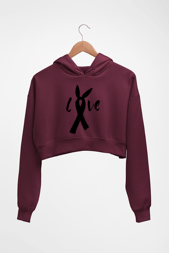 Ariana Grande Crop HOODIE FOR WOMEN-Maroon-Ektarfa.online