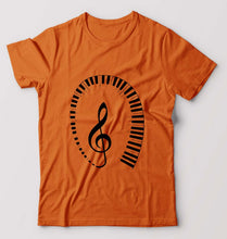 Load image into Gallery viewer, Piano T-Shirt for Men-Orange-Ektarfa.online
