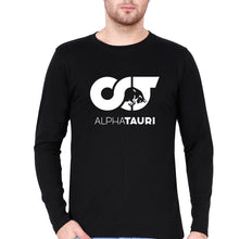 Load image into Gallery viewer, Scuderia AlphaTauri Full Sleeves T-Shirt for Men-Black-Ektarfa.online

