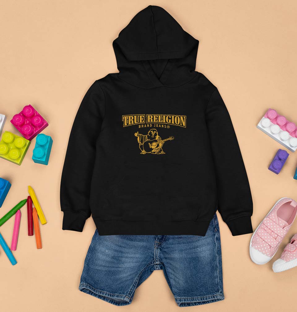 True Religion Kids Hoodie for Boy/Girl-0-1 Year(22 Inches)-Black-Ektarfa.online