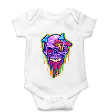 Load image into Gallery viewer, Trippy Psychedelic Skull Romper For Baby Boy/Girl-White-Ektarfa.online
