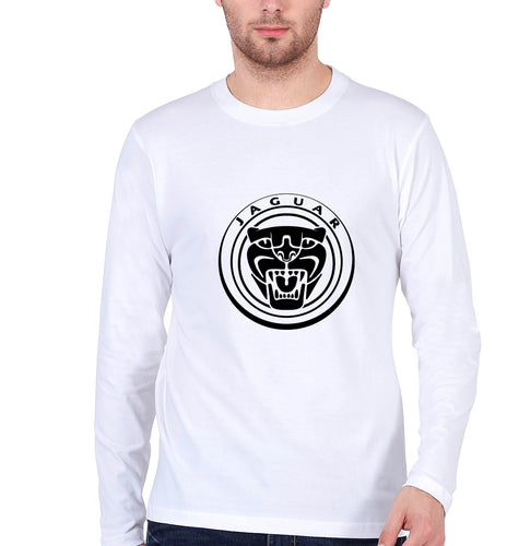 Jaguar Full Sleeves T-Shirt for Men-White-Ektarfa.online