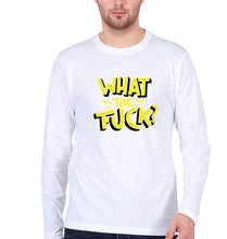 Load image into Gallery viewer, What The Fuck Full Sleeves T-Shirt for Men-S(38 Inches)-White-Ektarfa.online
