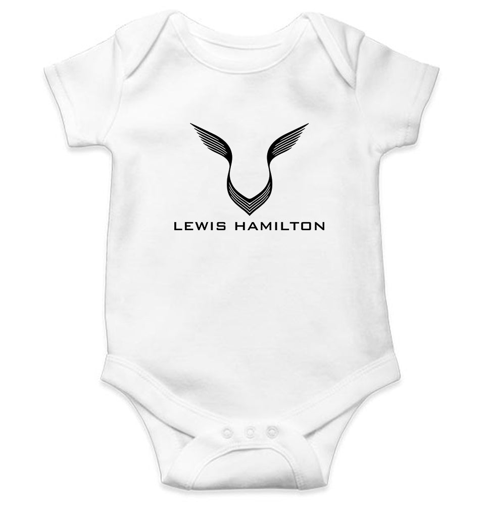 Lewis Hamilton F1 Kids Romper For Baby Boy/Girl-0-5 Months(18 Inches)-White-Ektarfa.online