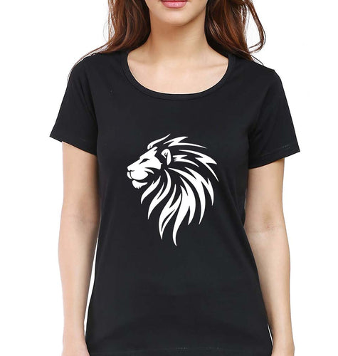 Lion T-Shirt for Women-Black-Ektarfa.online
