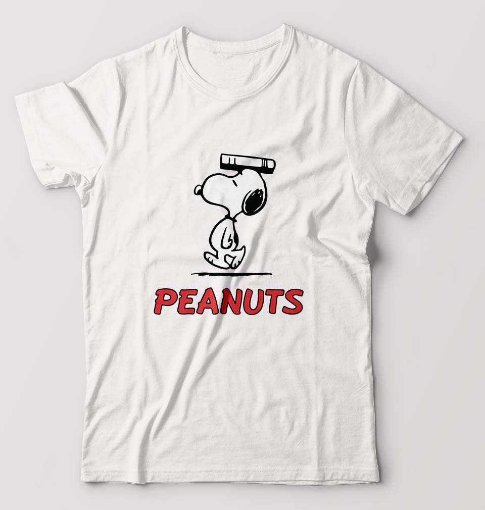 Peanuts Snoopy T-Shirt for Men-White-Ektarfa.online