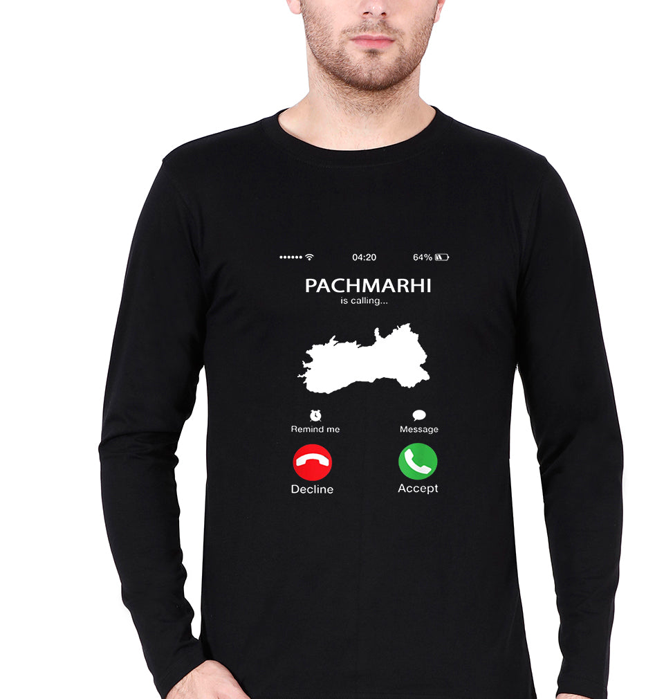 Pachmarhi Calling T Full Sleeves T-Shirt for Men-Black-Ektarfa.online