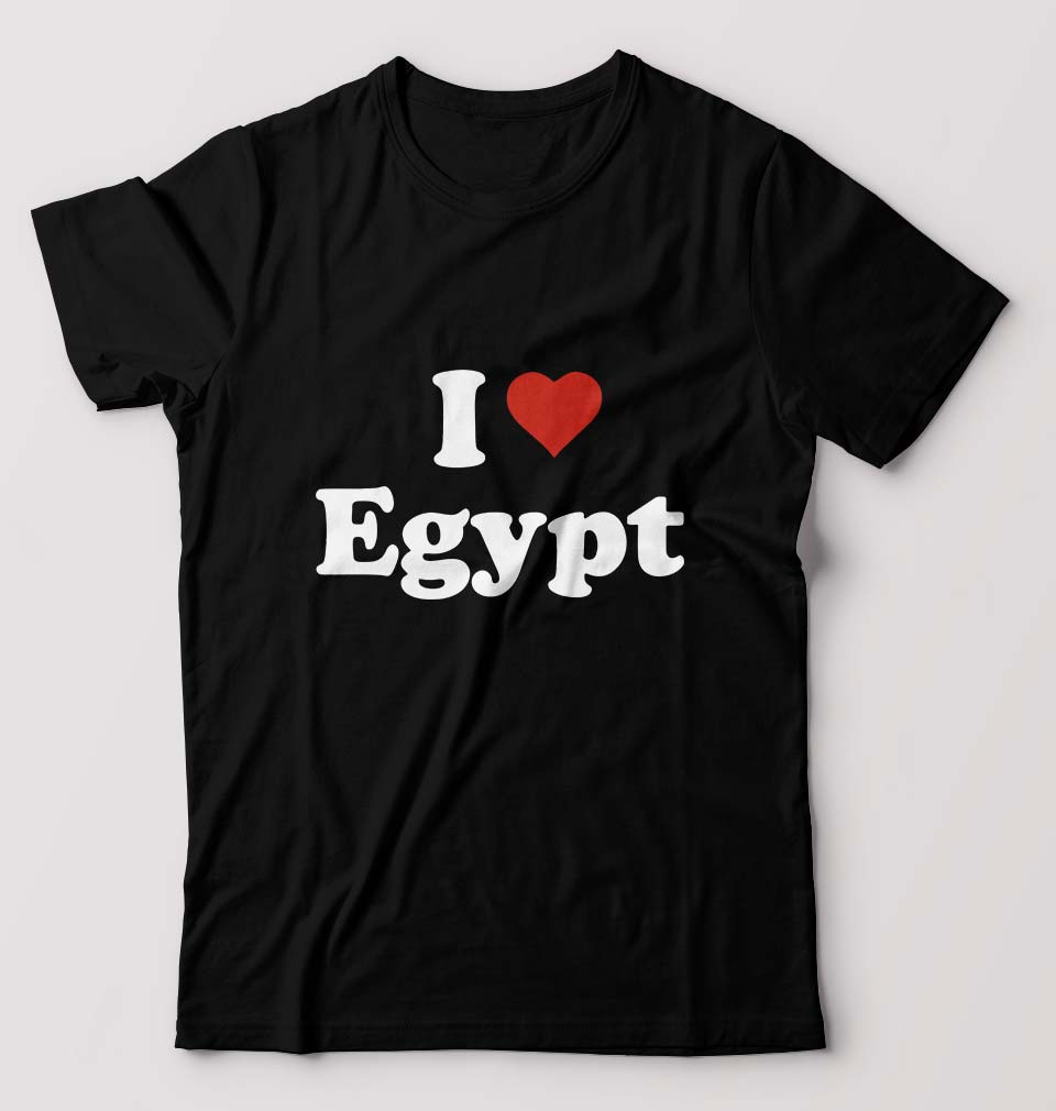 I Love Egypt T-Shirt for Men-Black-Ektarfa.online