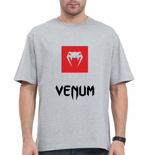 UFC Venum Oversized T-Shirt for Men-Grey-Ektarfa.online