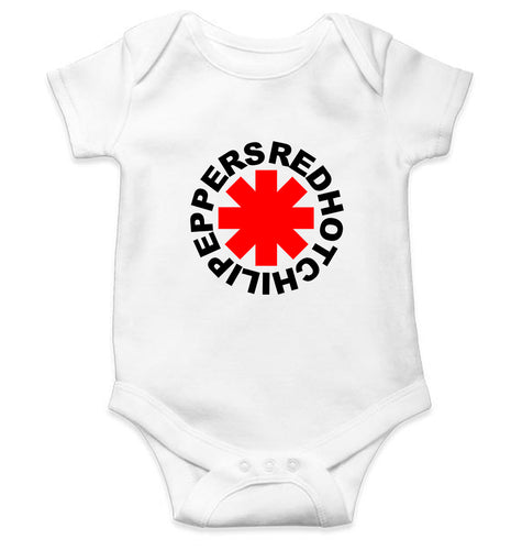 Red Hot Chili Peppers Kids Romper For Baby Boy/Girl-0-5 Months(18 Inches)-White-Ektarfa.online