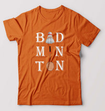 Load image into Gallery viewer, Badminton T-Shirt for Men-S(38 Inches)-Orange-Ektarfa.online
