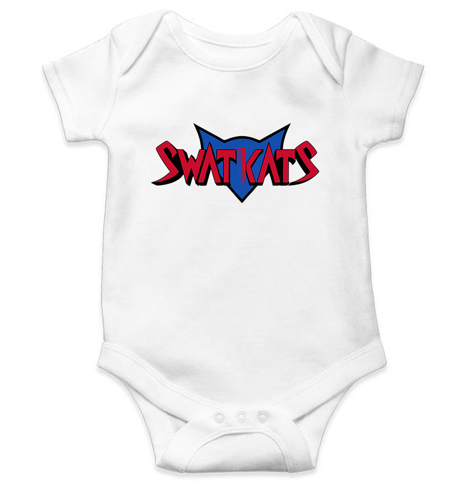 Swat Kats Logo Kids Romper For Baby Boy/Girl-0-5 Months(18 Inches)-White-Ektarfa.online