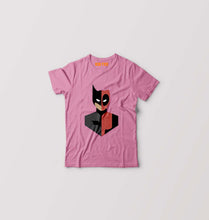 Load image into Gallery viewer, Deadpool &amp; Batman Kids T-Shirt for Boy/Girl-Pink-Ektarfa.online
