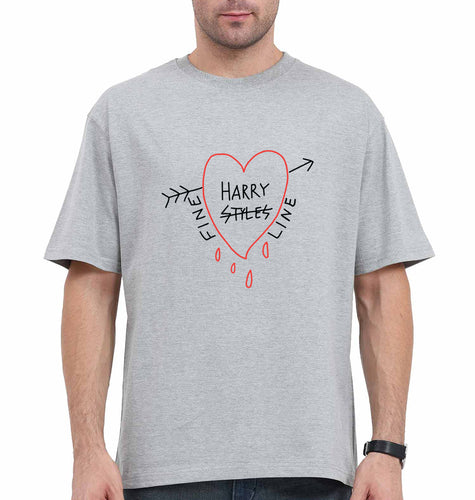 Harry Styles Oversized T-Shirt for Men-Grey-Ektarfa.online
