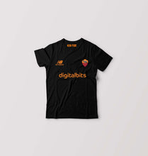 Load image into Gallery viewer, A.S. Roma 2021-22 Kids T-Shirt for Boy/Girl-Black-Ektarfa.online
