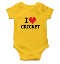 Load image into Gallery viewer, Love Cricket Kids Romper For Baby Boy/Girl-0-5 Months(18 Inches)-Yellow-Ektarfa.online
