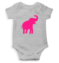 Load image into Gallery viewer, Pink Elephant Kids Romper For Baby Boy/Girl-0-5 Months(18 Inches)-Grey-Ektarfa.online
