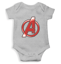 Load image into Gallery viewer, Avenger Logo Kids Romper Kids Romper For Baby Boy/Girl-0-5 Months(18 Inches)-Grey-Ektarfa.online
