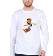 Load image into Gallery viewer, Subway Surfers Full Sleeves T-Shirt for Men-S(38 Inches)-White-Ektarfa.online

